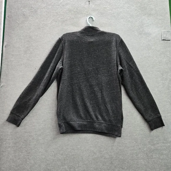 Travis Mathew Men Sweater M Charcoal Button Henley Long Sleeve - Picture 8 of 8